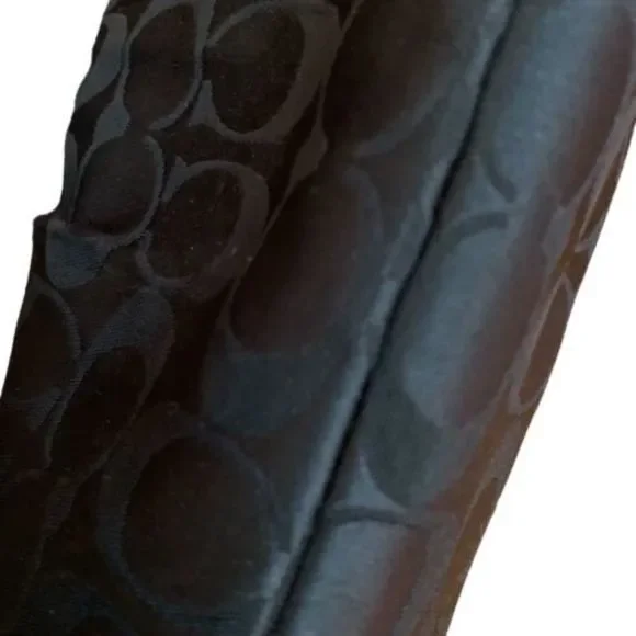 COACH Ashley Canvas Signature C Black 2way Handbag/Shoulder Bag EUC - Picture 9 of 12